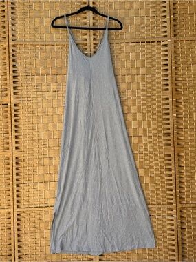 Patagonia Cross Back Light Gray Slip Maxi Dress Women’s Medium
